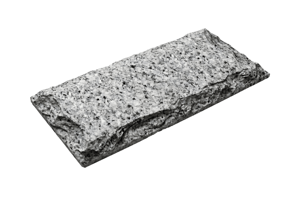 Серая Гранитная плитка Grey, Mushroom под скалу колотая купить в  Череповце