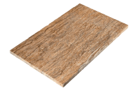 Натуральная облицовочная плитка из травертина Walnut Vein Cut коричневого цвета в интерьере гостиной