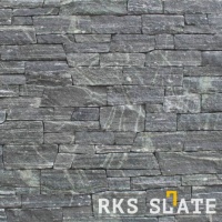 Натуральный камень для фасада RKS SLATE Greenwich Gray Strips