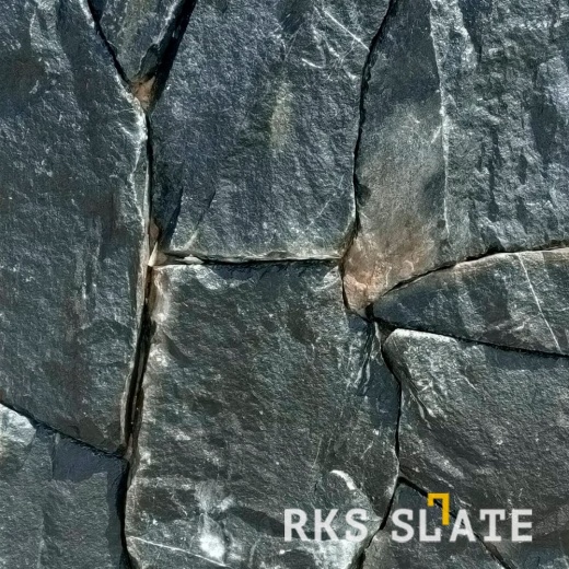 Облицовочный камень для фасада RKS SLATE Black Pearl Marble Loose
