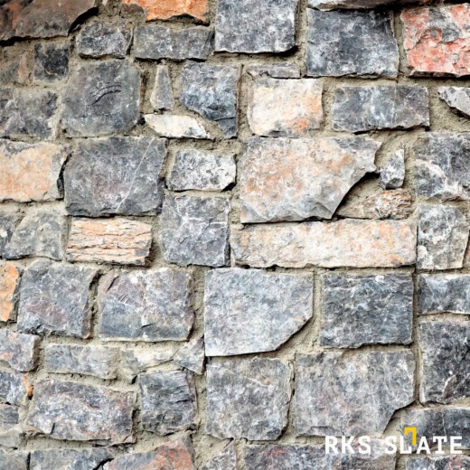 Облицовочный камень RKS SLATE Black Marble Castle