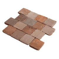  RKS Slate Belgian Multi 100х100 мм. Прочная тротуарная плитка и плитка для пола из натурального известняка. Лучшая цена на плитку из камня известняк